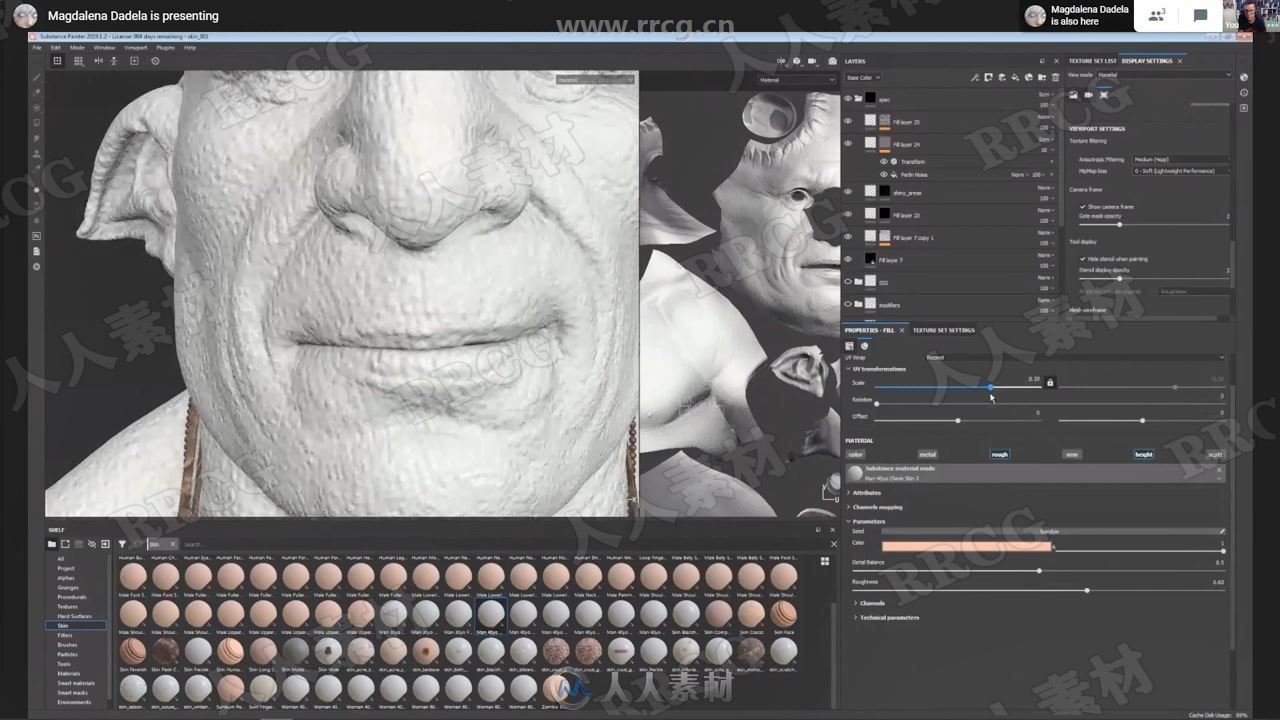 Substance制作写实3D角色模型贴图视频教程 Substance Painter 第6张